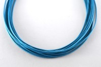 Шнур вощеный толщина 1мм, цвет голубой, полиэфир, 53-007, 1 метр
