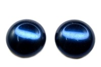 Glass Pearl Cabochon 18мм, цвет 70968 Midnight Blue, 756-043, 2шт