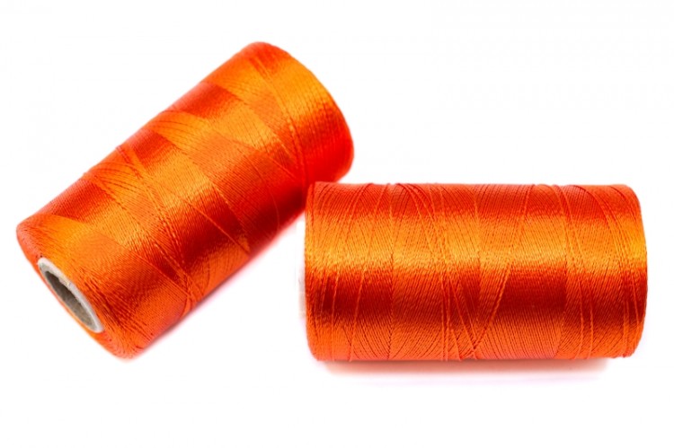 Нитки Doli для кистей и вышивки, цвет 3730 оранжевый, 100% вискоза, 500м, 1шт Нитки Doli для кистей и вышивки, цвет 3730 оранжевый, 100% вискоза, 500м, 1шт