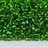 Бисер чешский PRECIOSA рубка 9/0 57430 зеленый, серебряная линия внутри, 50г - Бисер чешский PRECIOSA рубка 9/0 57430 зеленый, серебряная линия внутри, 50г