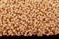 Бисер китайский круглый размер 12/0, цвет 0970 персиковый непрозрачный, 450г