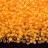 Бисер японский TOHO круглый 11/0 #0801 мандарин, окрашенный изнутри неон, светится в ультрафиолете, 10 грамм - Бисер японский TOHO круглый 11/0 TR-11-801 неоновый, прозрачный, оранжевая линия внутри, 10 грамм