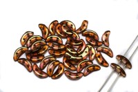 Бусины Crescent beads 10х3мм, цвет 0310-AK00030 Luster Rose/Gold Topaz, 708-082, 5г (около 40 шт)