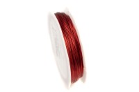 Проволока для бисера, диаметр 0,4мм, длина около 50м, цвет красный, 1009-105, 1шт