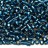 Бисер японский MIYUKI Delica цилиндр 10/0 DBM-0608 синий циркон, серебряная линия внутри, 5 грамм - Бисер японский MIYUKI Delica цилиндр 10/0 DBM-0608 синий циркон, серебряная линия внутри, 5 грамм