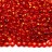 Бисер чешский PRECIOSA круглый 10/0 97050 красный, серебряная линия внутри, квадратное отверстие, 20 грамм - Бисер чешский PRECIOSA круглый 10/0 97050 красный, серебряная линия внутри, квадратное отверстие, 20 грамм