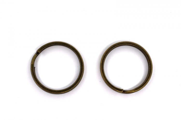 Кольцо для брелока 23х2мм, цвет античная бронза, железо, 17-026, 2шт Кольцо для брелока 23х2мм, цвет античная бронза, железо, 17-026, 2шт