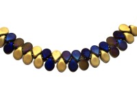 Бусины Pip beads 5х7мм, цвет 00030/98848 California Blue mat, 701-057, 5г (около 36шт)
