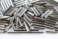 Бисер японский TOHO Bugle стеклярус 9мм #0711 никель, 5 грамм