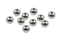 Бусина разделительная 8мм, отверстие 1,5мм, цвет стальной, хирургическая сталь, 24-025, 5шт