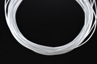 Шнур вощеный толщина 0,8мм, цвет белый, полиэфир, 53-015, 1 метр