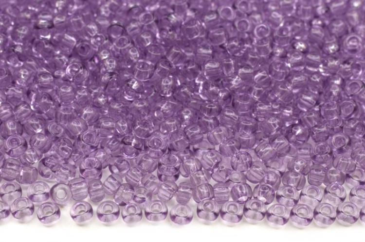 Бисер чешский PRECIOSA круглый 10/0 01222 серо-сиреневый прозрачный, 1 сорт, 50г Бисер чешский PRECIOSA круглый 10/0 01222 серо-сиреневый прозрачный, 1 сорт, 50г