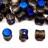 Бусины Pellet beads 6х4мм, отверстие 0,5мм, цвет 00030/22283 Crystal/Azuro, Etched, 732-033, 10г (около 60шт) - Бусины Pellet beads 6х4мм, отверстие 0,5мм, цвет 00030/22283 Crystal/Azuro, Etched, 732-033, 10г (около 60шт)