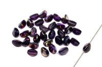 Бусины Pinch beads 5х3мм, отверстие 0,8мм, цвет 00030/95500 Crystal/Magic Purple, 755-052, 10г (около 117шт)