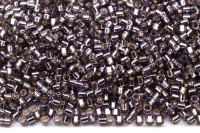 Бисер японский MIYUKI Delica цилиндр 15/0 DBS-1205 светлый аметист, серебряная линия внутри, 5 грамм