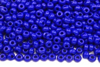 Бисер чешский PRECIOSA круглый 8/0 33050 синий непрозрачный, 50г