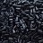Бисер японский TOHO Bugle стеклярус 3мм #0049 черный, непрозрачный, 5 грамм - Бисер японский TOHO Bugle стеклярус 3мм #0049 черный, непрозрачный, 5 грамм