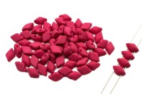 Бусины GemDuo 8х5мм, отверстие 0,8мм, цвет 02010/29527 бордовый матовый, 709-222, 10г (около 64шт)