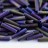 Бисер японский TOHO Bugle стеклярус 9мм #0615 пурпурный, матовый ирис, 5 грамм - Бисер японский TOHO Bugle стеклярус 9мм #0615 пурпурный, матовый ирис, 5 грамм