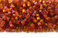 Бисер японский TOHO Cube кубический 1,5мм #0303 нарцисс/гиацинт, окрашенный изнутри, 5 грамм