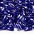 Бисер японский Miyuki Twisted Bugle 2х6мм #0177 кобальт, радужный прозрачный, 10 грамм - Бисер японский Miyuki Twisted Bugle 2х6мм #0177 кобальт, радужный прозрачный, 10 грамм