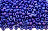 Бисер японский MIYUKI круглый 8/0 #0414FR кобальт, матовый радужный непрозрачный, 10 грамм