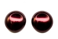 Glass Pearl Cabochon 18мм, цвет 70499 бордовый, 756-041, 2шт