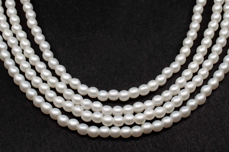 Жемчуг Preciosa, цвет 24402 матовый белый, 4мм, 10шт Жемчуг Preciosa, цвет 24402 матовый белый, 4мм, 10шт