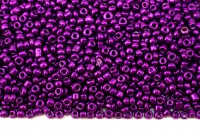 Бисер китайский круглый размер 12/0, цвет 0977 фиолетовый непрозрачный, 450г