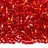 Бисер чешский PRECIOSA рубка 11/0 97050 красный, серебряная линия внутри, 50г - Бисер чешский PRECIOSA рубка 11/0 97050 красный, серебряная линия внутри, 50г