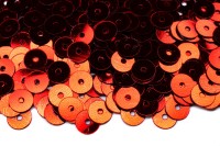 Пайетки круглые 6мм плоские, цвет 03 красный, пластик, 1022-111, 10 грамм