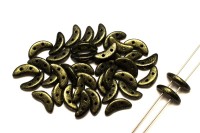 Бусины Crescent beads 10х3мм, цвет 0310-94107JT Polychrome Gold Rush, 708-080, 5г (около 40 шт)