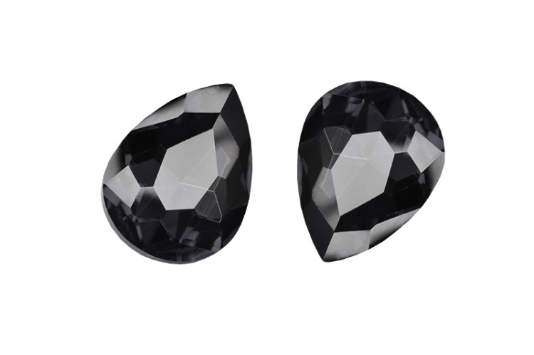 Кристалл Капля 18х13мм, цвет черный, стекло, 26-295, 2шт Кристалл Капля 18х13мм, цвет черный, стекло, 26-295, 2шт