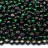 Бисер чешский PRECIOSA круглый 10/0 57150 темно-зеленый, серебряная линия внутри, 5 грамм - Бисер чешский PRECIOSA круглый 10/0 57150 темно-зеленый, серебряная линия внутри, 5 грамм