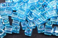 Бисер японский Miyuki Cube кубический 4мм #0260 вода, радужный прозрачный, 10 грамм