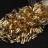 Бисер японский Miyuki Twisted Bugle 2х6мм #0003 золото, серебряная линия внутри, 10 грамм - Бисер японский Miyuki Twisted Bugle 2х6мм #0003 золото, серебряная линия внутри, 10 грамм