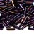 Бисер японский Miyuki Bugle стеклярус 6мм #0454 фиолетовый ирис, металлизированный, 10 грамм - Бисер японский Miyuki Bugle стеклярус 6мм #0454 фиолетовый ирис, металлизированный, 10 грамм