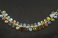 Бусины Pip beads 5х7мм, цвет 00030/98534 Crystal Lemon Rainbow, 701-052, 20шт