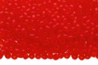 Бисер японский TOHO круглый 11/0 #0005F светлый сиамский рубин, матовый прозрачный, 10 грамм