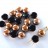 Бусины Candy beads 8мм, два отверстия 0,9мм, цвет 23980/27101 черный/золотой капри непрозрачный, 705-014, 10г (около 21шт) - Бусины Candy beads 8мм, два отверстия 0,9мм, цвет 23980/27101 черный/золотой капри непрозрачный, 705-014, 10г (около 21шт)