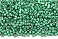 Бисер японский MIYUKI Delica цилиндр 11/0 DB-1182 темная мята, гальванизированный полуматовый, 5 грамм