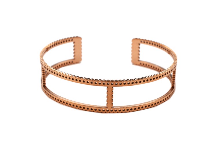 Основа для браслета BeadSmith Centerline 62х16мм, цвет розовое золото, 16-065, 1шт Основа для браслета BeadSmith Centerline 62х16мм, цвет розовое золото, 16-065, 1шт