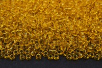 Бисер чешский PRECIOSA круглый 10/0 01181 желтый прозрачный, 1 сорт, 50г