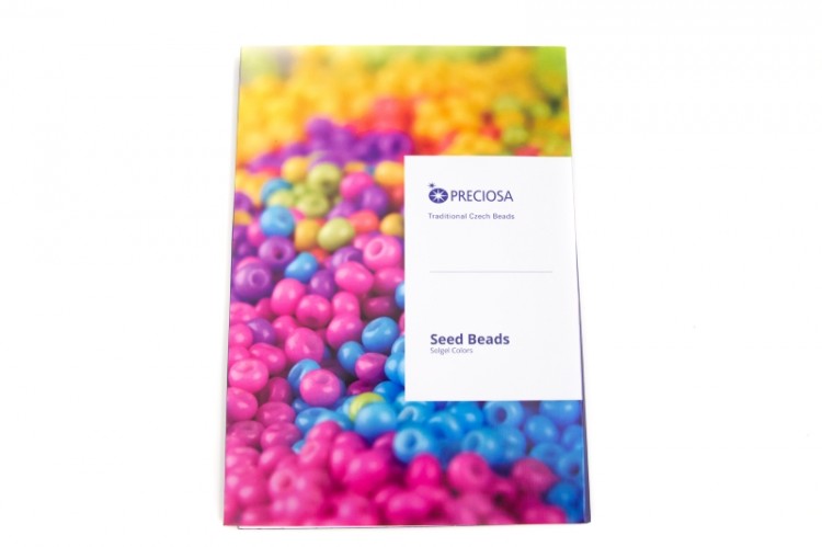 Карта цветов бисера PRECIOSA Seed Beads Solgel Colors Карта цветов бисера PRECIOSA Seed Beads Solgel Colors