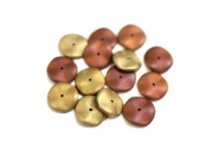 Бусины Ripple beads 12мм, цвет 00030/98842 California Gold Rush Matt, 720-010, около 10г (около 13шт)