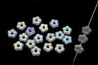 Бусина Flower 5мм, отверстие 1мм, цвет 00030/28773 хрусталь АВ матовый радужный, 733-004, 20шт