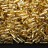 Бисер чешский PRECIOSA стеклярус 17020 7мм витой золотой, серебряная линия внутри, 50г - Бисер чешский PRECIOSA стеклярус 17020 7мм витой золотой, серебряная линия внутри, 50г