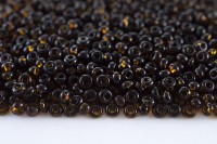 Бисер чешский PRECIOSA Дропс 8/0 10140 коричневый прозрачный, 50 грамм