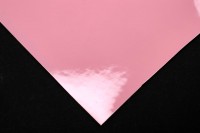 Кожа искусственная лакированная для рукоделия 15х20см, цвет розовый, 1028-028, 1шт