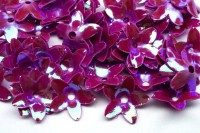 Пайетки Цветок 12мм, цвет фиолетовый, 1022-035, 10 грамм